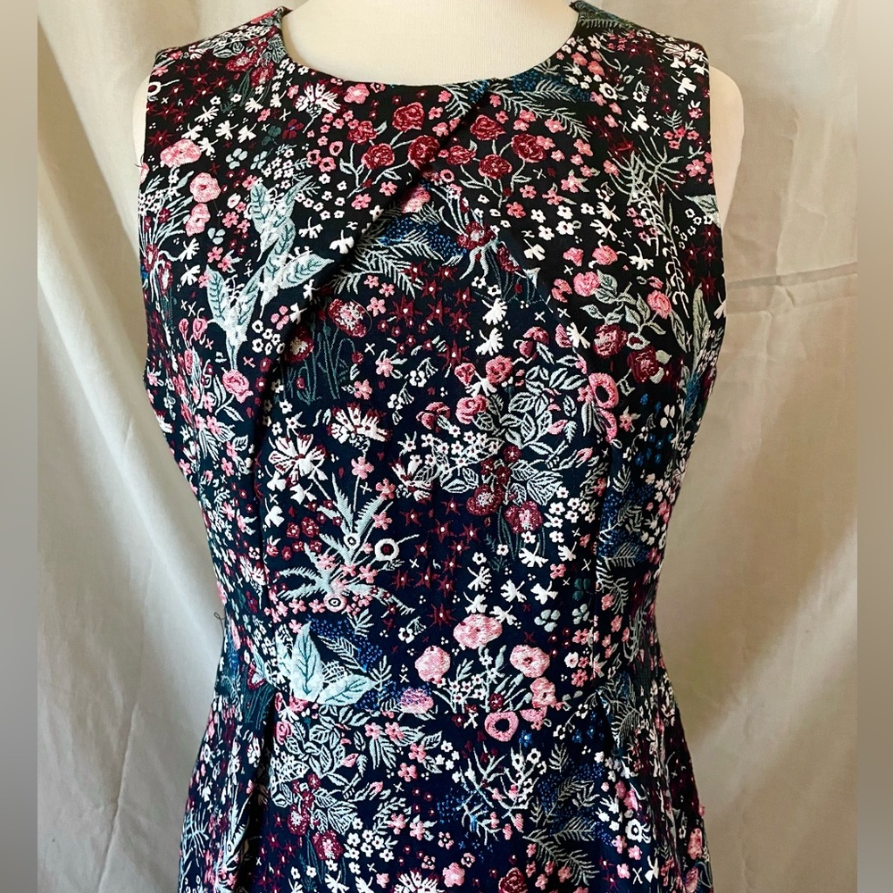H&M Brocade Style Shift Dress sz 10 - Picture 3 of 7